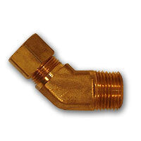 6945F-66 | 3/8X3/8 COMP FGD 45 MA ELBOW MAF/USA Mid-America Fittings Made in USA | Midland Metal Mfg.