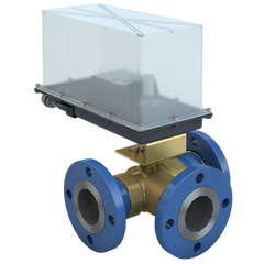 Bray STM250-3-74/DM24-210-WS 2.5" | STM Flanged Characterized ball valve | 3way | CV 74 | Damper & Valve actuator | 24 Vac/dc | 210 lb-in | modulating | Non-Spring Return | Weather Shield for D-140 & D-210 & D-280 Actuator | Blackhawk Supply
