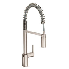 Moen 5923EWSRS Kitchen Faucet Align MotionSense Wave 1 Lever ADA Spot Resist Stainless Pre-Rinse Spring 1/3 Hole 1.5 Gallons per Minute | Blackhawk Supply