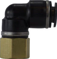 700806SC | 1/2 X 3/8 (P-IN X FIP D.O.T.ELB COMPOSITE), Brass Fittings, DOT Composite Body Push-In, DOT Composite Body Push-In Female Elbow | Midland Metal Mfg.