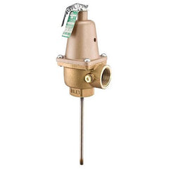 Watts N240X9FS Relief Valve Temperature and Pressure with Flood Sensor 1 Inch Female Bronze 150PSI 210 Degrees Fahrenheit | Blackhawk Supply