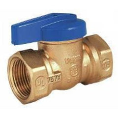 Legend Valves 102-212 Ball Valve Blue Top Forged Brass 3/8x1/2" FlarexMale Thread Gas One Piece Nitrile Rubber Lever Handle | Blackhawk Supply