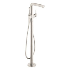 Hansgrohe 72413821 Tub Filler Trim Talis S Freestanding with Wand 1 Lever Brushed Nickel 5.31 Gallons per Minute | Blackhawk Supply