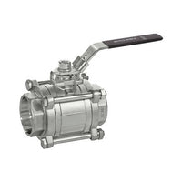 30SSTH-112 | Ball Valve 30SS 1-1/2 Inch Threaded 316 Stainless Steel Full Port 1000WOG Locking Lever 3 Piece | Svf Valves