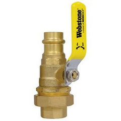 Webstone H-80423W-RB Tankless Valve Kit EXP Lead Free 3/4 Inch Female Union x Press Includes Adjustable Packing Gland | Blackhawk Supply
