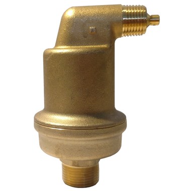Spirotherm Venting 12TOP Air Separator Automatic Air Vent 1/2 Inch NPT Brass VTP050FT  | Blackhawk Supply