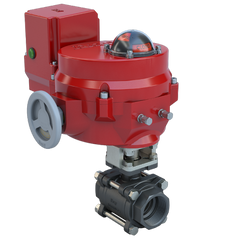 Bray BV125-CS3-33/70-24-0081H-BBU 1.25" | 3 piece design threaded ball valve | CS | CV 43.45 | Normally Open | 24 VAC/30VDC | Two position | 800 lb-in | NEMA 4 | Heater | & Battery Backup unit | Blackhawk Supply
