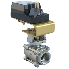Bray BV125-SS3-200/D24-280-A 1.25" | 3 piece design threaded ball valve | SS | CV 200 | Normally Open | Damper & Valve actuator | 24 Vac/dc | 280 lb-in | on/off or floating | Non-Spring Return | SW | Blackhawk Supply