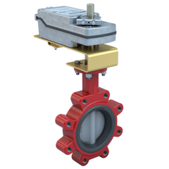 Bray 3LSE-02S2C/DS120-180 2" Lugged Butterfly Valve Resilient | ANSI Class 125/150 | DI body | NDI Disc | CV 87 | Normally Closed | Damper & Valve actuator | 120/240 Vac | 177 lb-in | on/off | Spring Return | Blackhawk Supply