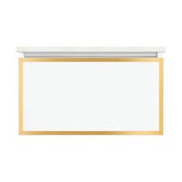 VP30H2D18P28ýSý82 | Vanity Profiles 30 Inch Selectable Night Light Matte Black 1 Drawer Plumbing Matte Gold 15 Inch 18-7/8 Inch | Robern