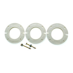 Pasco 1018-BR Extension Kit Closet Flange Brass for Bathroom Floor Two 3-1/2 Inch Closet Bolts with Washers and Nuts One 1/4IN Flange One 1/2IN Flange | Blackhawk Supply