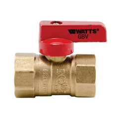 Watts 102-604 Ball Valve T-2005C Gas 3/4 Inch Female NPT Brass 175PSI Yellow Tee 2 Piece PTFE 102-604 | Blackhawk Supply