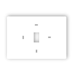 Pro1Iaq T119 Wall Plate Universal White 7.5 x 0.3 x 5.5 Inch Plastic for Any Thermostat | Blackhawk Supply