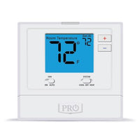 T701 | Thermostat 24 Volt Single Stage 1 Heat/1 Cold Non-Programmable White 41-95 Degrees Fahrenheit Digital 4 Inch Display | Pro1Iaq