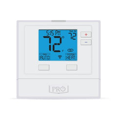Pro1Iaq T701I Thermostat 24 Volt Single Stage 1 Heat/1 Cold 5/2 Day or Programmable White 41-95 Degrees Fahrenheit WiFi 4 Inch Display | Blackhawk Supply