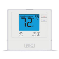 Pro1Iaq T721 Thermostat 24 Volt 2 Heat/1 Cold Heatpump 1 Heat/1 Cold Conventional Non-Programmable White 41-95 Degrees Fahrenheit Digital 4 Inch Display | Blackhawk Supply
