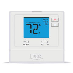 Pro1Iaq T771 Thermostat 24 Volt Single Stage 1 Heat/1 Cold Non-Programmable White 20-99 Degrees Fahrenheit Digital 4 Inch Display | Blackhawk Supply