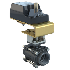 Bray BV125-CS3-11/DM24-280-A 1.25" | 3 piece design threaded ball valve | CS | CV 4.07 | Normally Open | Damper & Valve actuator | 24 Vac/dc | 280 lb-in | modulating | Non-Spring Return | SW | Blackhawk Supply