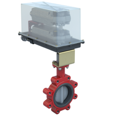 Bray 3LSE-04S2N/DCM24-310-A-D-WS 4" Lugged Butterfly Valve Resilient | ANSI Class 125/150 | DI body | SS Disc | CV 310 | Normally Open | 24 Vac | 310 lb-in | modulating | Non-Spring Return | SW | Dual | Blackhawk Supply