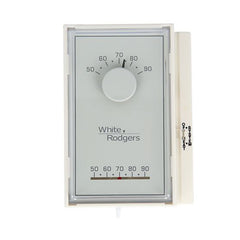 White Rodgers 1E50N-301 Thermostat Mechanical Vertical 1 Hot Standard Single Stage with Limit Kit 30 Volt 50 to 90 Degrees Fahrenheit | Blackhawk Supply