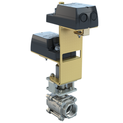 Bray BV150-SS3-275/D24-280-D 1.5" | 3 piece design threaded ball valve | SS | CV 275 | Normally Open | Damper & Valve actuator | 24 Vac/dc | 280 lb-in | on/off or floating | Non-Spring Return | dual | Blackhawk Supply
