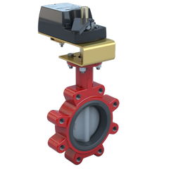 Bray 3LNE-03S2N/D24-210 3" Lugged Butterfly Valve Resilient | ANSI Class 125/150 | DI body | NDI Disc | CV 360 | Normally Open | Damper & Valve actuator | 24 Vac/dc | 210 lb-in | on/off or floating | Non-Spring Return | Blackhawk Supply