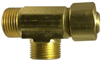 935044 | 1/4 x 3/8 Compression Swivel Tee | Midland Metal Mfg.