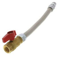 383500624 | Flexible Gas Pipe Line with Shut-Off Valve for Ultra 155/230 | Weil Mclain