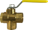 940122 | 3/8IPS 3-WAY B-VLV - USA, Valves, 3 Way Ball Valves, Bottom Outlet 3 Way Ball Valve | Midland Metal Mfg.