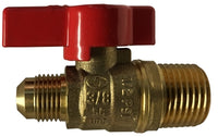 943347 | 1/2 MIP X 3/8 FLARE CSA GAS BALL VALVE | Midland Metal Mfg.