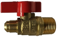 943348 | 1/2 MIP X 1/2 FLARE CSA GAS BALL VALVE | Midland Metal Mfg.