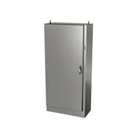 9500 U1DSS9040246 | Type 12, 13 | Stainless steel single door freestanding cabinet for safety disconnect mounted on right flange | 90L x 40W x 24H (in) | EXM