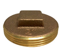 970332 | 8 BRASS RAISED HEAD CLEANOUT PLUG | Midland Metal Mfg.