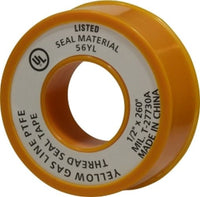 982126 | 1/2 X 520 YELLOW GAS LINE TAPE | Midland Metal Mfg.