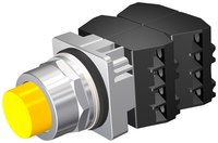 52PM8B4D | PUSHBUTTON | MOM | YLW | EXTENDED | 2POS | 4NO-4NC | Siemens Electrical