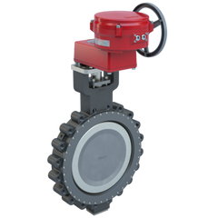 Bray MKL2-N180/70-1800SVH 18" Lugged Butterfly valve High Performance | ANSI Class 150 | CS body | CV 5100 | Normally Open | 120 VAC | modulating | 18000 lb-in | NEMA 4 | Heater | Blackhawk Supply