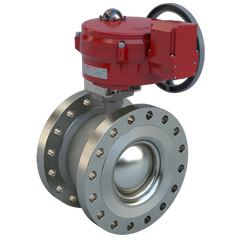 Bray BVMS8-S150-1350/70-24-0501H-BBU 8" | Flanged segmented ball valve | SS | CV 1350 | Normally Open | 24 VAC/30VDC | Two position | 5000 lb-in | NEMA 4 | Heater | & Battery Backup unit | Blackhawk Supply