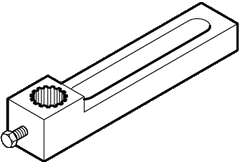 Schneider Electric AM-392 Crank Arm 3/4", a 1/2" Slot Provides For Adjustable Radius From 1" to 5", Zinc Plated, For MP-9000 Series Actuators | Blackhawk Supply