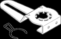 AM-711 | SmartX, Damper Actuator Accessory, Crank Arm for up to 1/2 in round shaft, for Mx40-704x actuators | Schneider Electric