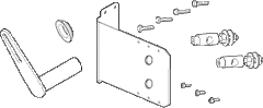 Schneider Electric AM-726 SmartX, Damper Actuator Accessory, Rotary to Linear Adapter, for Mx41-60x3, includes swivel clamps, crank arm, bracket | Blackhawk Supply