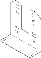 Schneider Electric AM-760 SmartX, Damper Actuator Accessory, Slotted L Mounting Bracket, for Mx4x-707x & Mx4x-715x, AM-690 or AM-691 required | Blackhawk Supply