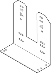 Schneider Electric AM-760 SmartX, Damper Actuator Accessory, Slotted L Mounting Bracket, for Mx4x-707x & Mx4x-715x, AM-690 or AM-691 required | Blackhawk Supply