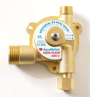 AMK-UK | Aqua-Flash UNIVERSAL Valve Kit for HOT WATER TANKS, Bronze By-Pass Valve | Aquamotion