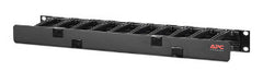 APC AR8602A Horizontal Cable Manager, 1U x 4 in. Deep, Single-Sided with Cover | Blackhawk Supply