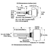 ARMTS-21205E2/240V | NONRETURNABLE SCREWPLUG IMM HT | Omega