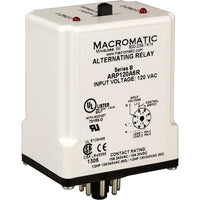 ARP240A3R | Duplex Alternating Relay | 10 Amp | 240VAC | DPDT | 8 pin | selector switch | cross wired | Macromatic