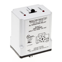 ARP120A8R | Duplex Alternating Relay | 5 Amp | 120VAC | DPDT | 8 pin | selector switch | cross wired | 3-switch input for S.O.S.O. Operation | Macromatic