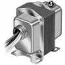 Resideo AT175B1055 75VA CONTROL TRANSFORMER, 120V 60HZ. PRIMARY & SECONDARY: 9" LEADWIRES, STRIPPED 1/2 INCH. WITH PLASTIC (2) END COVERS, FOOT MOUNT | Blackhawk Supply