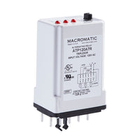 ATP120A7R | Triplex/Duplex Alternating Relay | | 120VAC | (3) 3 Amp SPNO | 12 pin | selector switch | Macromatic