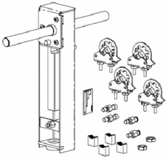 Schneider Electric AV-607-1 Linkage for single or dual SmartX Actuator spring return and non-spring return actuators to VB-9xxx and VB-8xx3 globe valves | Blackhawk Supply